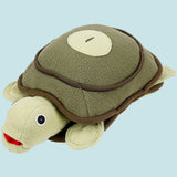 Plush turtle toy with a white background