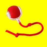 Red long rope wake-up device on a white background with text indicating product details.